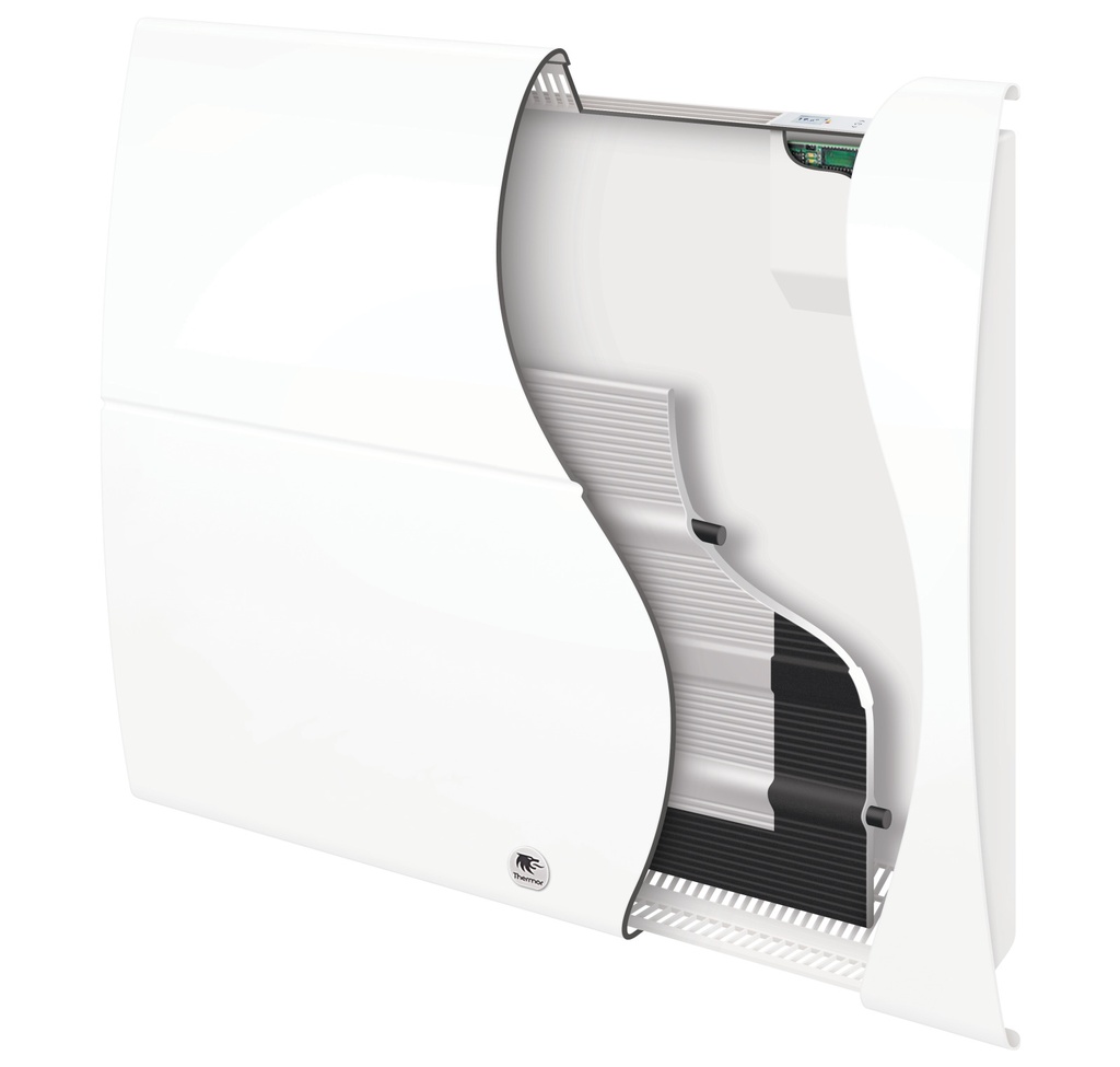 Radiateur chaleur douce Ténérife horizontal blanc 1250W