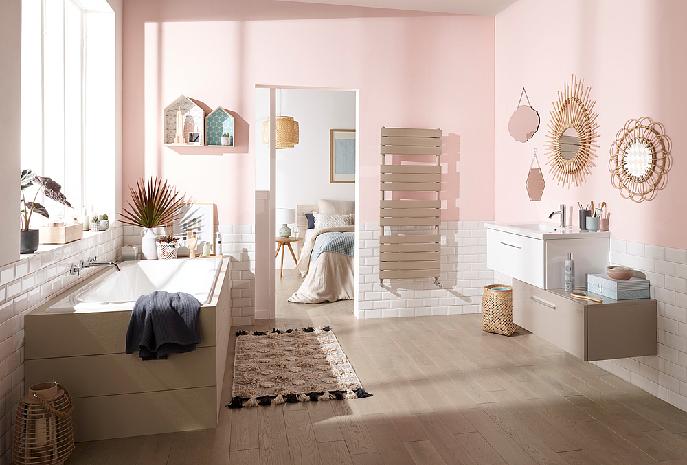 Sèche-serviettes Riviera eau chaude 0960W brun terracotta