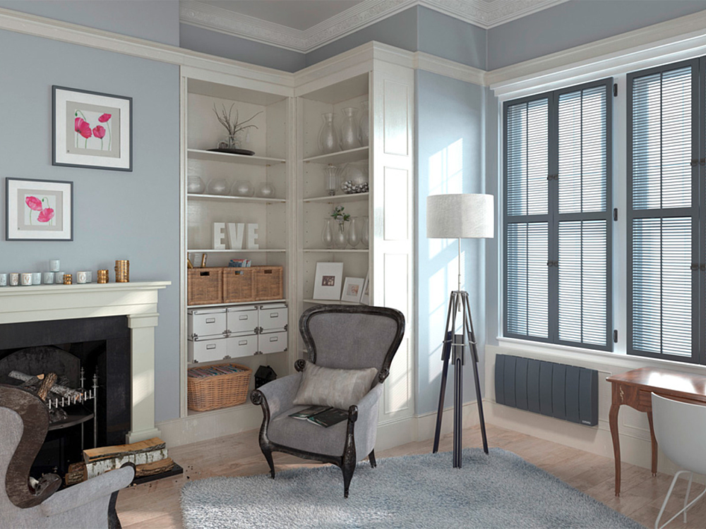 Radiateur Chaleur douce Bilbao 3 bas gris ardoise 0700W