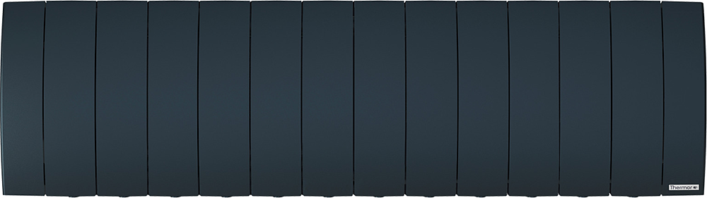 Radiateur Chaleur douce Bilbao 3 bas gris ardoise 1400W