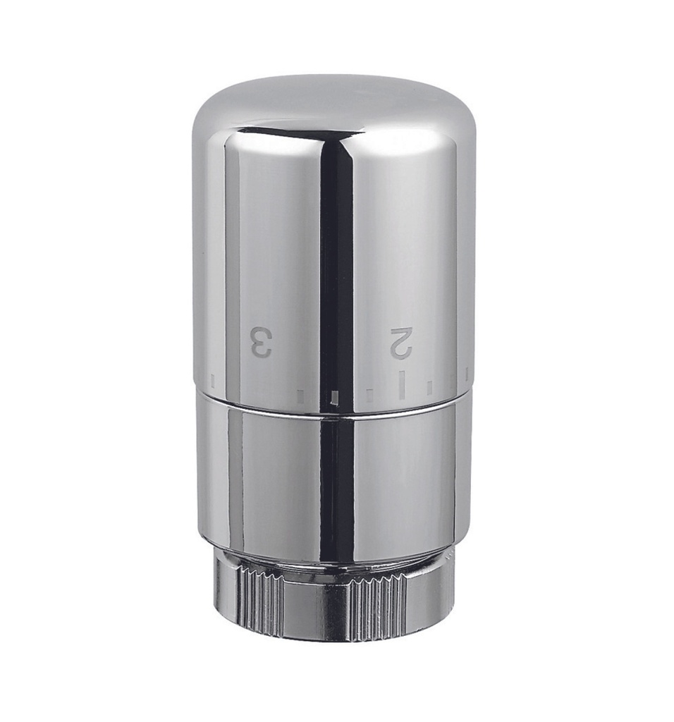 Tete thermostatique chrome