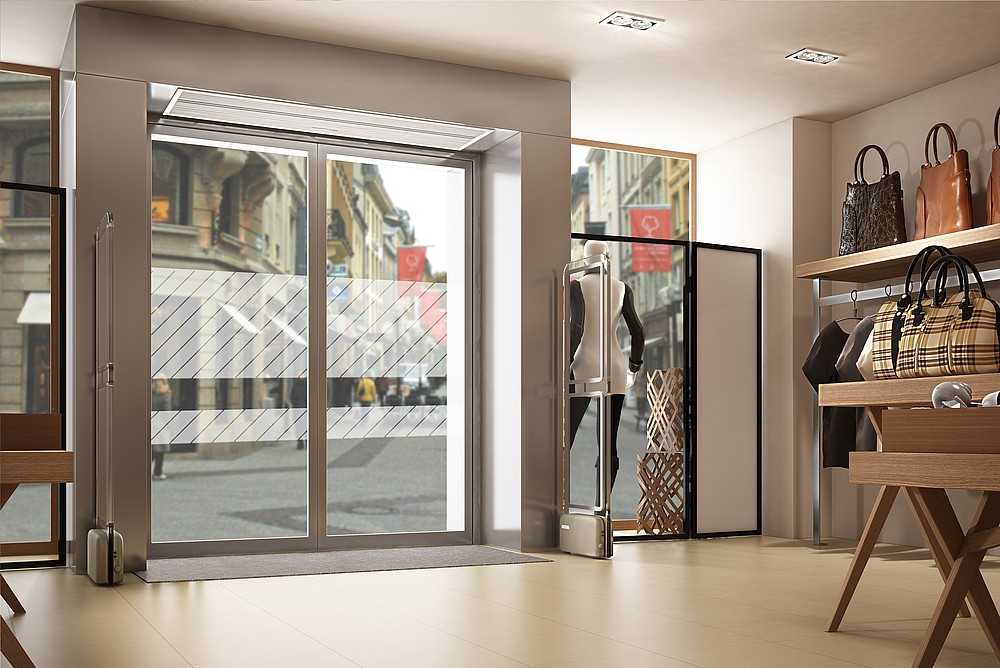 Rideau d'air encastré 150Cm - 6/9 KW