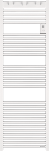 Sèche-serviettes Riva 3 avec soufflerie 1750W blanc granit