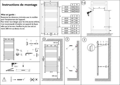 [THE498032] Kit raccordement classique coude blanc manuelle