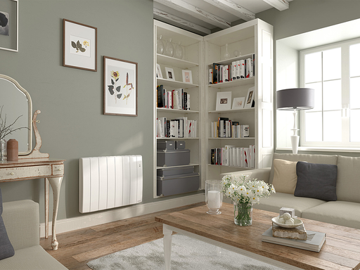 Radiateur Chaleur douce Bilbao 3 bas blanc 1000W