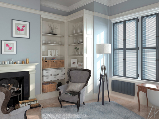 Radiateur Chaleur douce Bilbao 3 bas gris ardoise 0700W