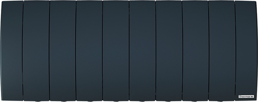 Radiateur Chaleur douce Bilbao 3 bas gris ardoise 1000W