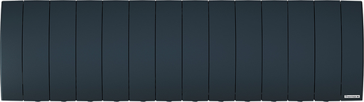 Radiateur Chaleur douce Bilbao 3 bas gris ardoise 1400W