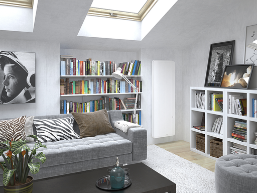 Radiateur Chaleur douce Equateur 3 vertical blanc 1000W